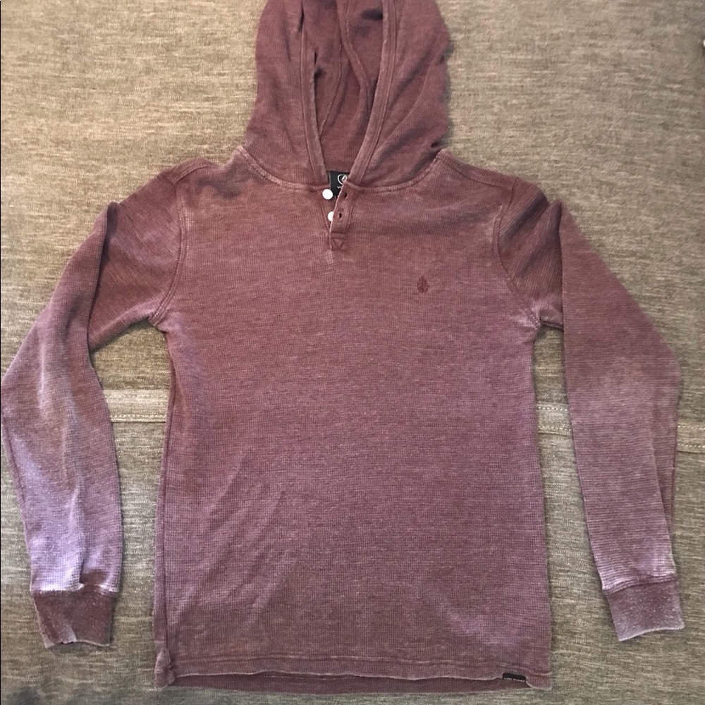 NWOT Boys Volcom Waffle-Knit Hoodie